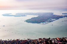 Oblique view of Venezia in the state Veneto, Italy