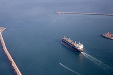 Santa Maria del Mare in the state Veneto, Italy from above