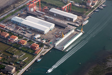 Aerial photograpy of Sant'Antonio in the state Veneto, Italy