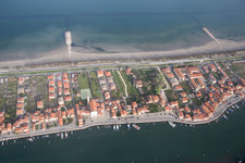 Sant'Antonio in the state Veneto, Italy viewn from the air