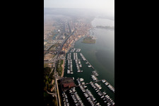 Sottomarina in Faro in the state Veneto, Italy viewn from the air