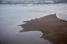 Aerial view of Caleri in the state Veneto, Italy