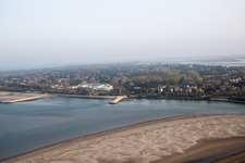 Aerial view of Isola Albarella in the state Veneto, Italy