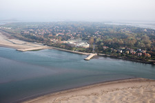 Oblique view of Caleri in the state Veneto, Italy