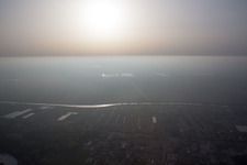 Fossone d'Adige in the state Veneto, Italy seen from above