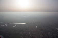 Fossone d'Adige in the state Veneto, Italy from the plane