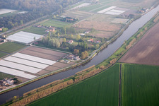 Aerial view of Bertagia in the state Veneto, Italy