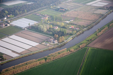 Aerial photograpy of Bertagia in the state Veneto, Italy