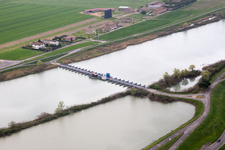 Aerial view of Gorino in the state Veneto, Italy