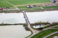 Oblique view of Gorino in the state Veneto, Italy