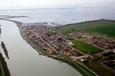 Gorino in the state Veneto, Italy seen from above