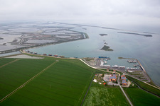 Aerial photograpy of Pila in the state Veneto, Italy