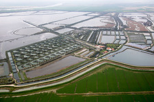 Pila in the state Veneto, Italy from above