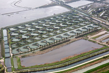 Pila in the state Veneto, Italy out of the air