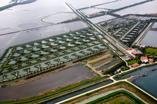 Pila in the state Veneto, Italy seen from above