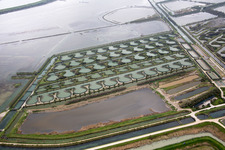 Pila in the state Veneto, Italy from the plane