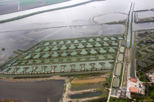 Pila in the state Veneto, Italy from the drone perspective