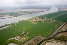 Aerial photograpy of Ca' Zuliani in the state Veneto, Italy