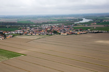 Aerial photograpy of Scovetta in the state Veneto, Italy