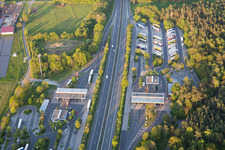 Kitzingen, motorway service station A3 in the district Haidt in Kleinlangheim in the state Bavaria, Germany