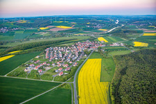 Aerial photograpy of District Weyer in Gochsheim in the state Bavaria, Germany