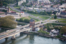 Nibelungen Bridge in Worms in the state Rhineland-Palatinate, Germany
