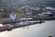 Worms in the state Rhineland-Palatinate, Germany out of the air