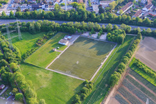SV Pfingstweide sports field on the B9 in the district Pfingstweide in Ludwigshafen am Rhein in the state Rhineland-Palatinate, Germany