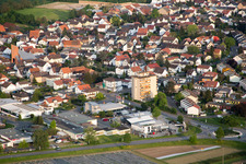Industrial estate and company settlement "an of Tuchbleiche" with Parker Hannifin GmbH Geschaeftsbereich POLYFLEX in the district Huettenfeld in Lampertheim in the state Hesse, Germany