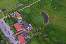 Aerial view of Clubhouse of the Golf Club Bensheim eV in Bensheim in the state Hesse, Germany