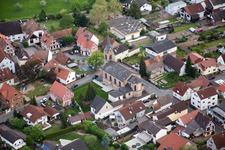 Church building in the village of in the district Fehlheim in Bensheim in the state Hesse, Germany