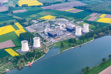 Nuclear power plant in the district Wattenheim in Biblis in the state Hesse, Germany