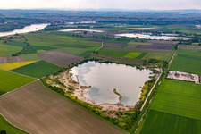 Renneisen-Willge gravel dredging in the district Leeheim in Riedstadt in the state Hesse, Germany