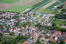Aerial view of Village view in Dexheim in the state Rhineland-Palatinate, Germany
