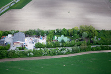 Aerial view of Dalheim in the state Rhineland-Palatinate, Germany