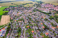 Aerial photograpy of Wormser Straße x Osthofener Landstr in Westhofen in the state Rhineland-Palatinate, Germany