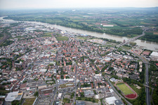 Bird's eye view of Worms in the state Rhineland-Palatinate, Germany