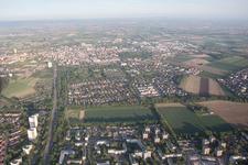 Aerial photograpy of Frankenthal in the state Rhineland-Palatinate, Germany
