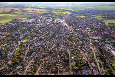 City overview from the southwest in Reinheim in the state Hesse, Germany