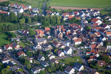 Church building in the village of in the district Harpertshausen in Babenhausen in the state Hesse, Germany