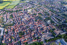 Aerial photograpy of Babenhausen in the state Hesse, Germany