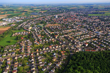 City view from the south on the Main in Bruchköbel in the state Hesse, Germany