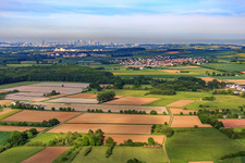 Village view from the Frankfurt skyline in the district Wachenbuchen in Maintal in the state Hesse, Germany
