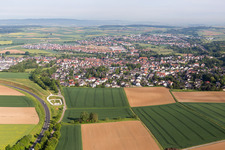 Town View of the streets and houses of the residential areas in the district Windecken in Nidderau in the state Hesse, Germany