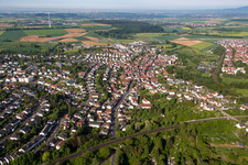District Windecken in Nidderau in the state Hesse, Germany out of the air