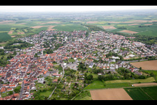 Oblique view of District Ostheim in Nidderau in the state Hesse, Germany
