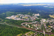 Industrial Park Wolfgang with Evonik Industries AG and ALD Vacuum Technologies GmbH in the district Wolfgang in Hanau in the state Hesse, Germany