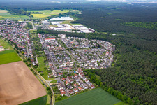 Babenhausen in the state Hesse, Germany from above