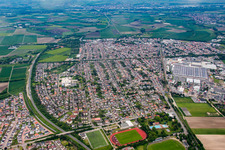 B47 bypass in Bürstadt in the state Hesse, Germany