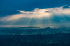 Melimbokus from the west in the district Auerbach in Bensheim in the state Hesse, Germany